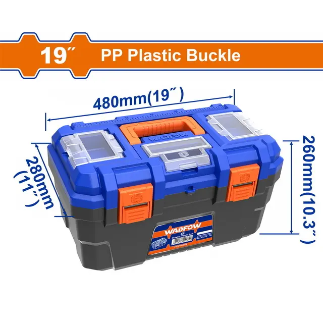 Wadfow 19" Plastic Tool Box WTB1319