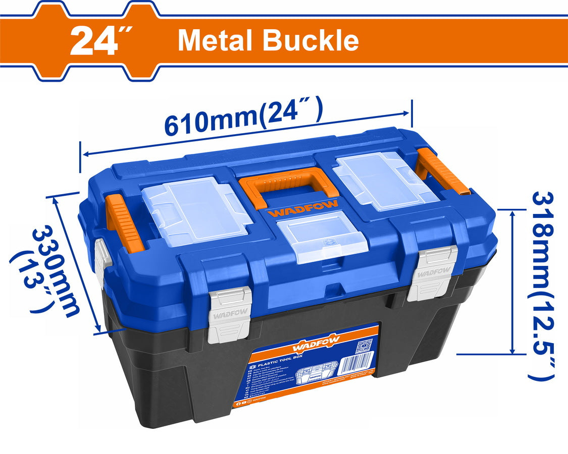 Wadfow 24" Plastic Tool Box WTB3324