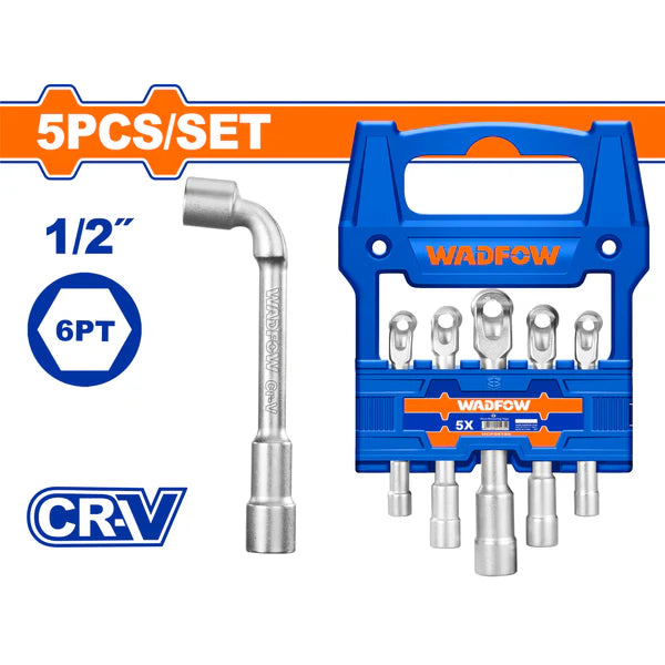 Wadfow L-angled socket wrench set WTH4205