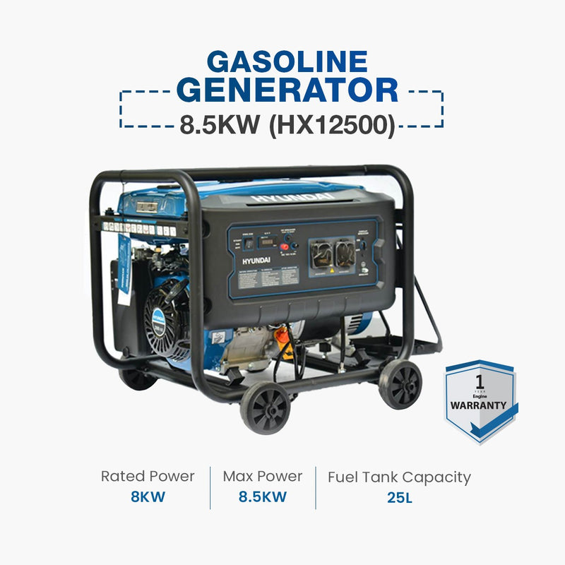 Hyundai Gasoline Generator 8.5KW (HX12500)