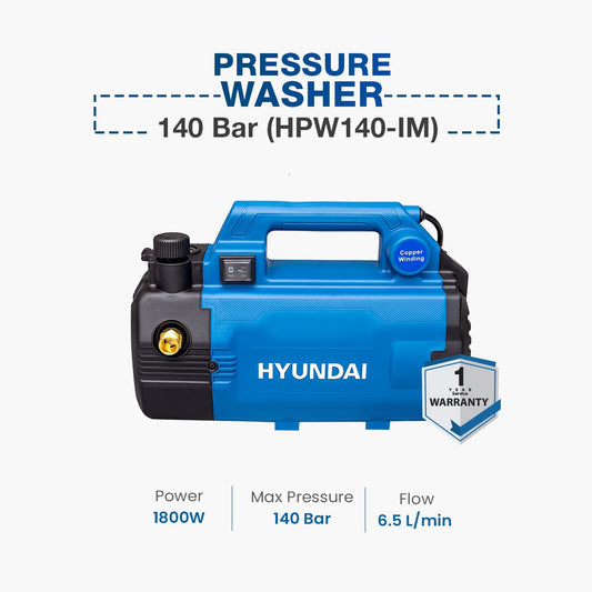 Hyundai Pressure Washer 140 Bar HPW140-IM