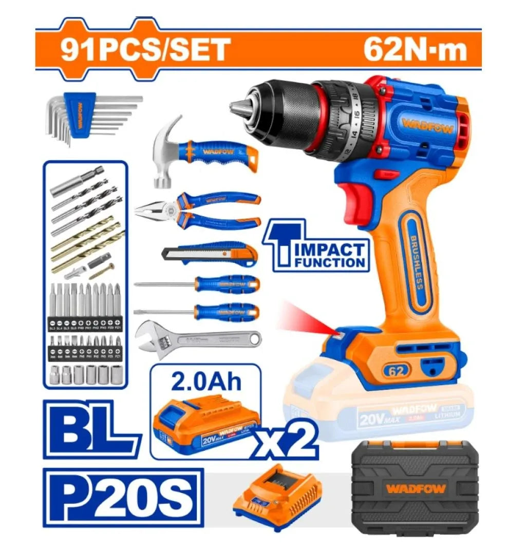 WADFOW 119 Pcs tools set WDT1B119