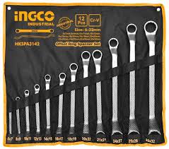 Ingco 12Pcs Offset ring spanner set  HKSPA3142