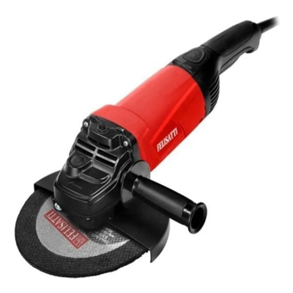 Gaocheng Angle Grinder 230MM, 2400W, 6500rpm, Soft Start, Rotating Rear Handle, Felisatti Made in Spain AG230/2400S1