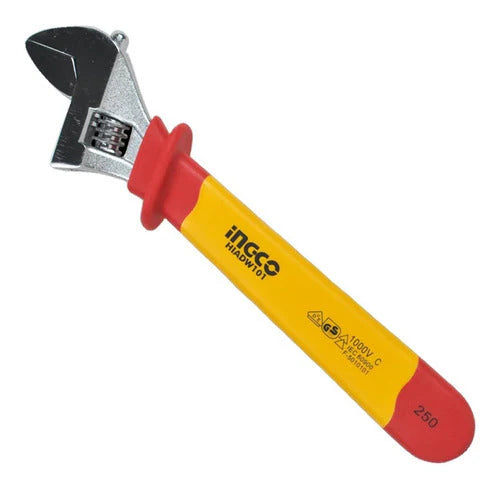 Ingco Insulated adjustable wrench 200mm HIADW081
