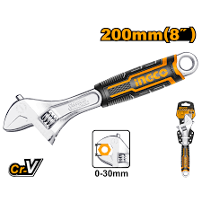 Ingco Adjustable wrench 200mm HADW131088