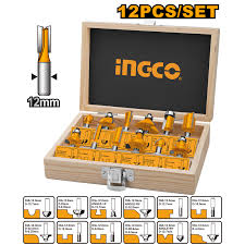 Ingco 12 Pcs router bits set  AKRT1221