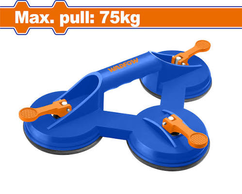 Wadfow Three Claw Glass Sucker 75kg WKR1G75