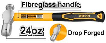 Ingco Ball pein hammer 660g fiberglass HBPH88024