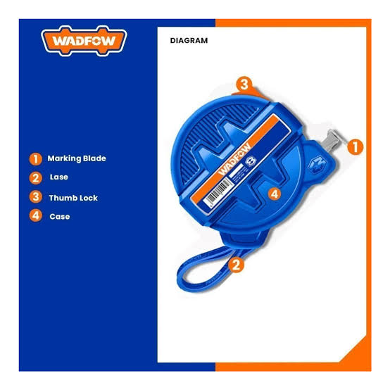 Wadfow Steel Measuring Tape 3m x 16mm WMT4310