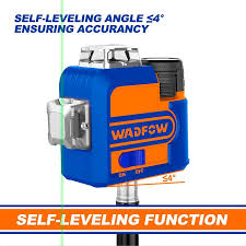 Wadfow Cordless 3D Green Laser Level 12V WLE8M12