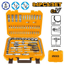 Ingco 94 Pcs 1/4"&1/2" socket set  HKTS42941