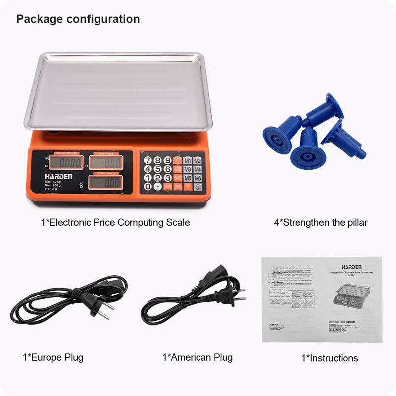 Harden 40KG Electronic Price Computing Scale 582004