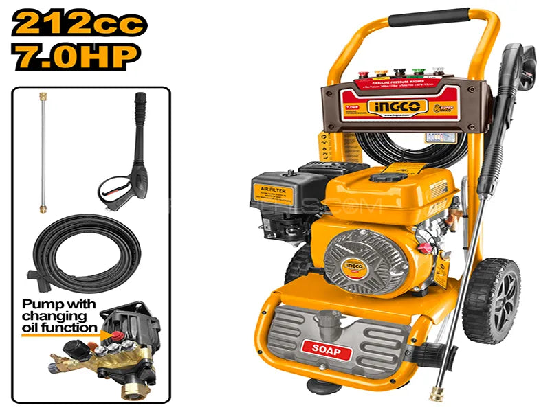 Ingco Gasoline pressure washer 7HP GHPW2103