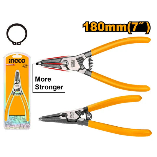Ingco Circlip pliers 180mm bent head internal HCCP261804