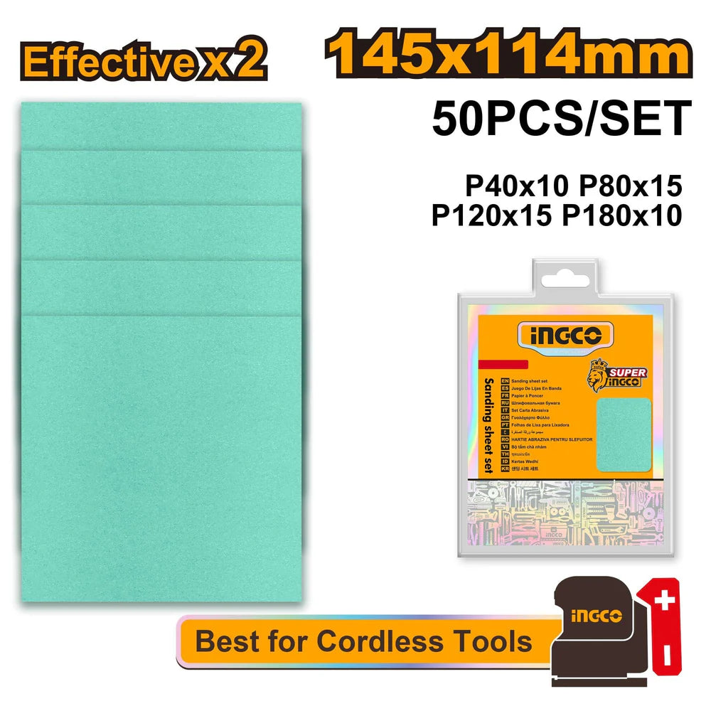Ingco Sanding sheet set  AKFS145115