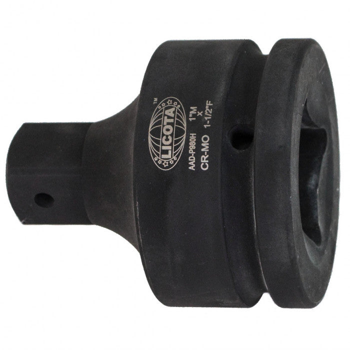 LICOTA MADE IN TAIWAN 1-1/2"(F)*1"(M) IMPACT ADAPTER, BLACK FINISH