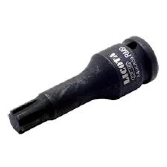 LICOTA MADE IN TAIWAN H4mm 1/2" DR. 78mmL HEX IMPACT DRIVER BLACK, CR-MO