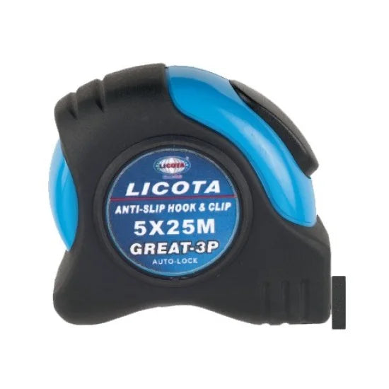LICOTA MADE IN TAIWAN MEASURING TAPE 5M X 19MM NYLON POWDER BLADE