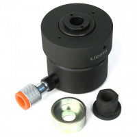 LICOTA MADE IN TAIWAN ROTARY DRUM PUMP CAST IRON, W/ PE HOSE