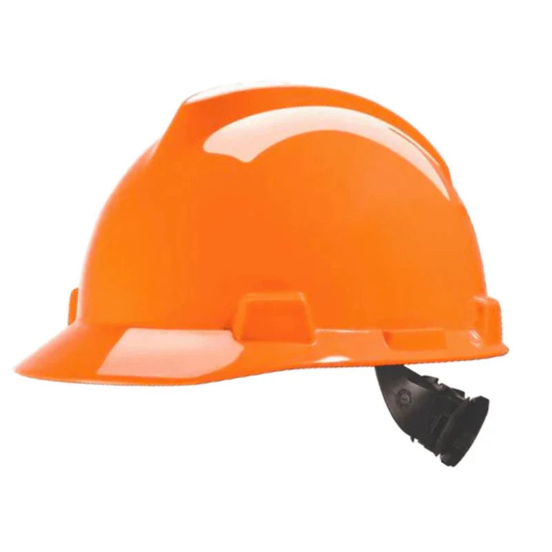 MSA V-Gard Safety Helmet with Wheel Rachet NON Ventilated orange