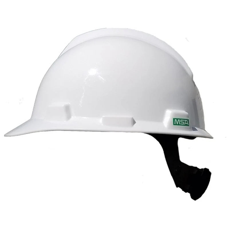 MSA V-Gard Safety Helmet with Wheel Rachet NON Ventilated white
