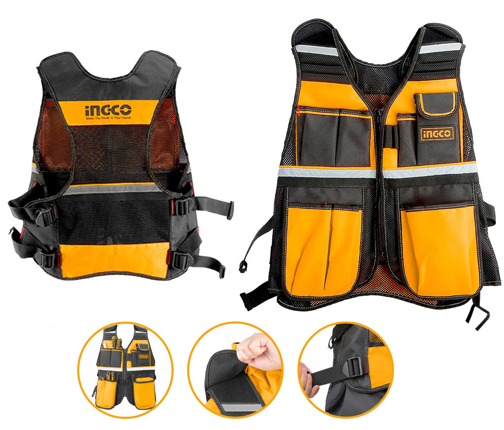Ingco Tool Vest 3kg/ 7 pockets HTVT0901