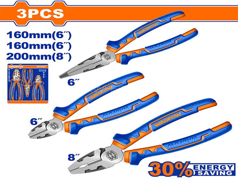 Wadfow 3 Pcs high leverage pliers set WPS0613