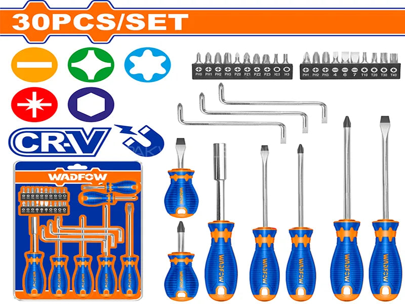 Wadfow 30 Pcs screwdriver set WSS1430