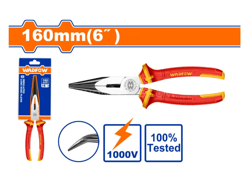 Wadfow Insulated bent nose pliers WPL4936