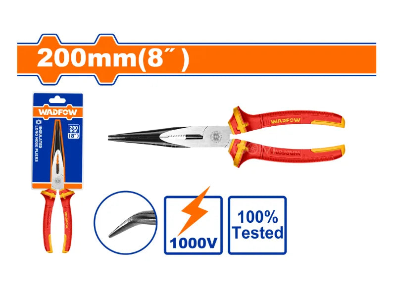 Wadfow Insulated bent nose pliers WPL4938