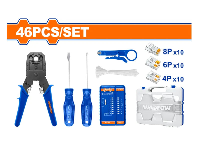 Wadfow Modular plug crimper set WHS2B46