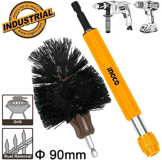 Ingco Bristle brush with holder  WCBH0301