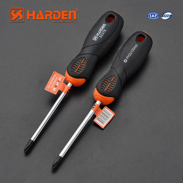 Harden Pro Screwdriver with Soft Handle PH1X100mm