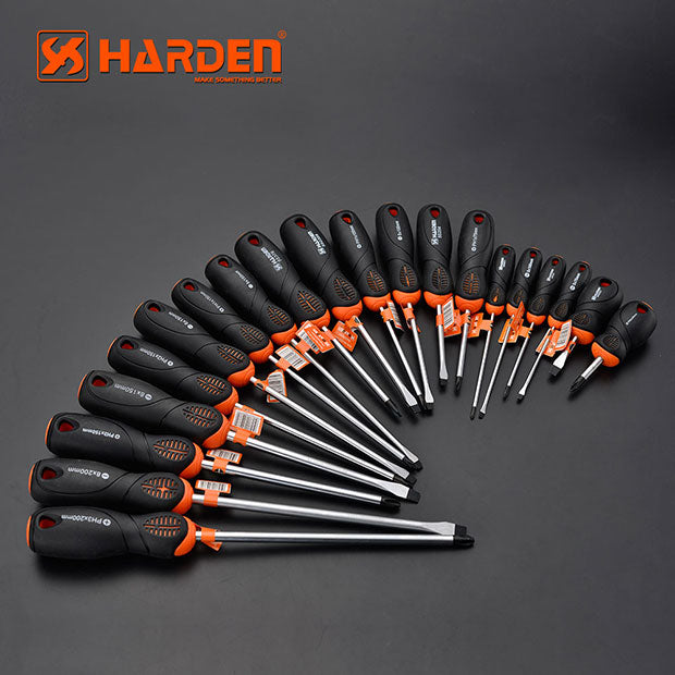 Harden Pro Screwdriver with Soft Handle PH1X100mm