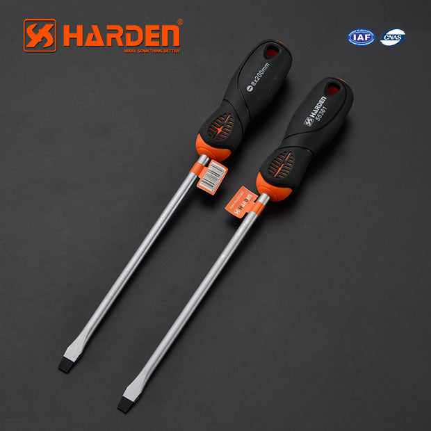 Harden Pro Screwdriver with Soft Handle
 8x200mm