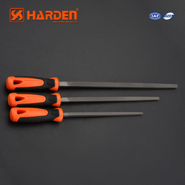Harden Square bastard mill file with soft handle 10"