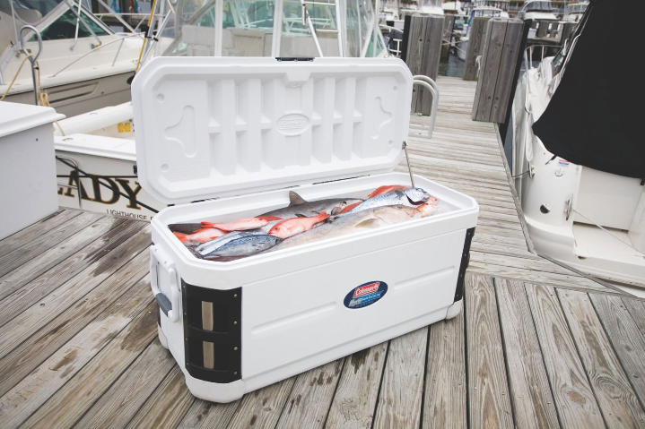 COOLER 200QT MARINE WHITE TRI