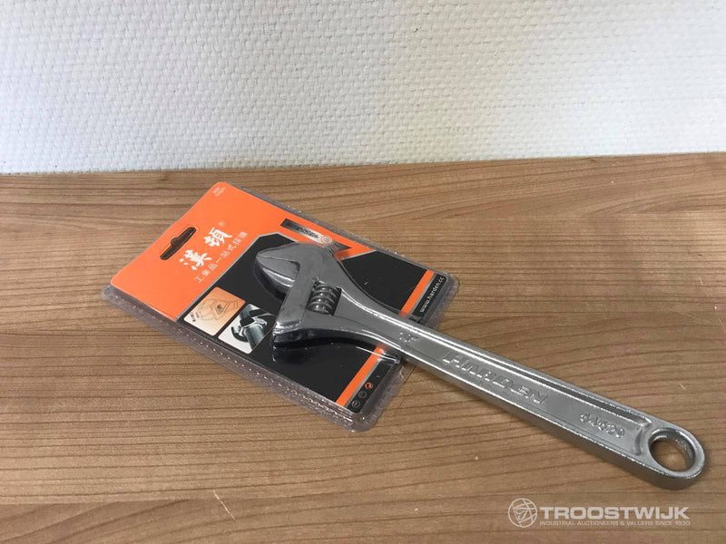 Harden European Type Adjustable Wrench Carbon Steel 10"