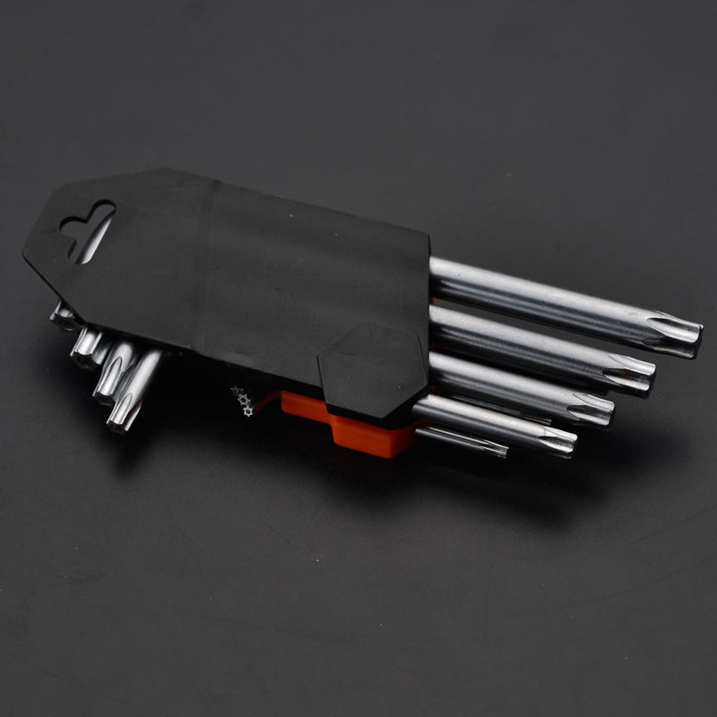 Harden 9Pcs Short Torx Key Wrench Size T10 - T50