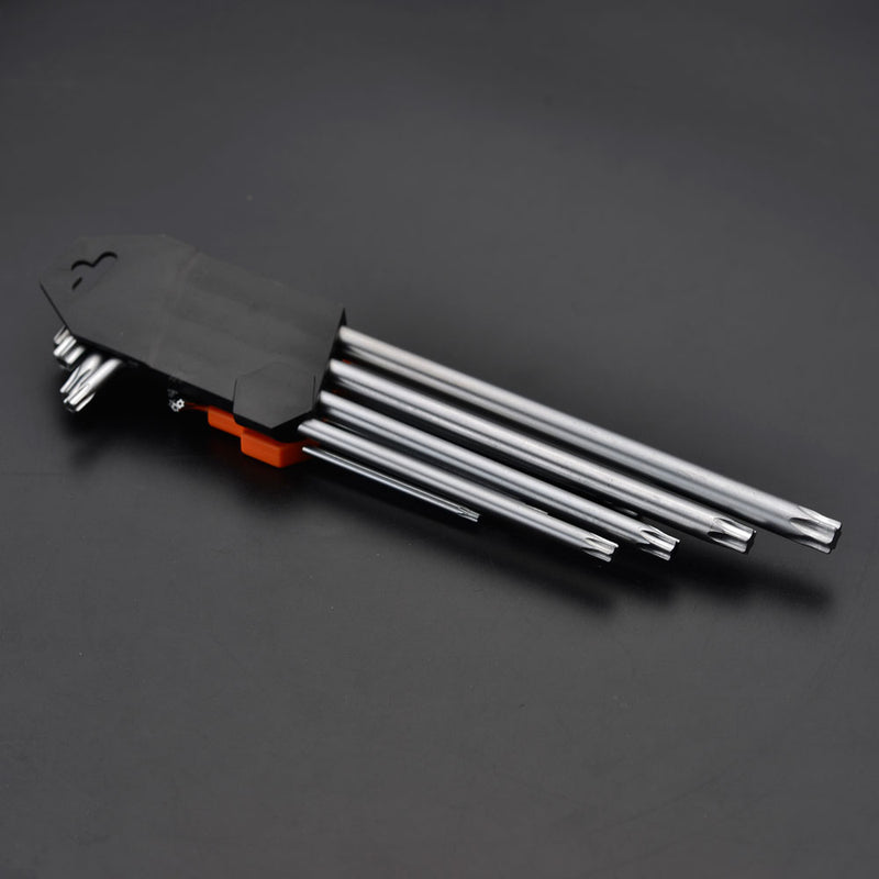 Harden 9Pcs Long Torx Key Wrench Size T10 - T50