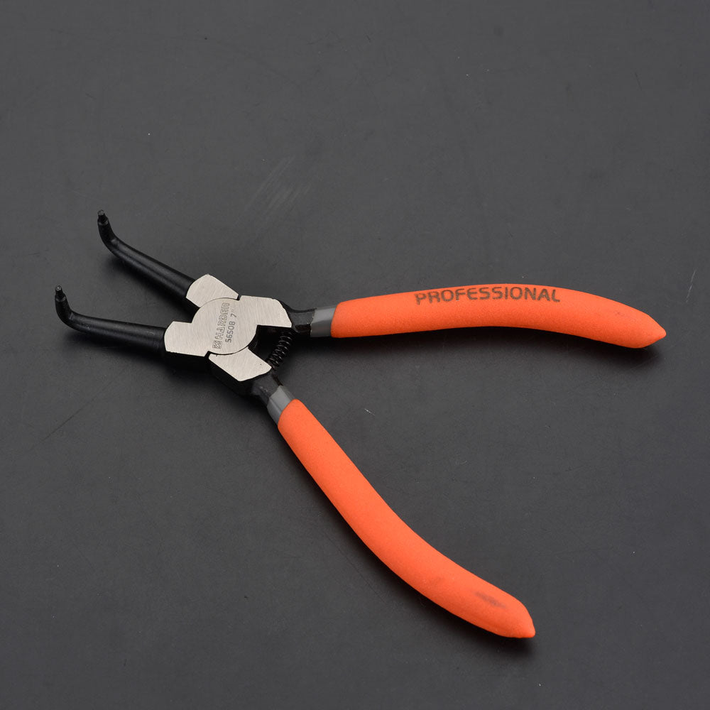 Harden Circlip Plier Internal Bent Jaw Size 7"