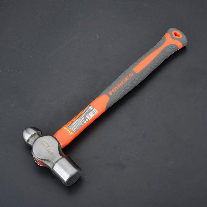 Harden Ball Pein Hammer with Fiberglass Handle 0.91kg