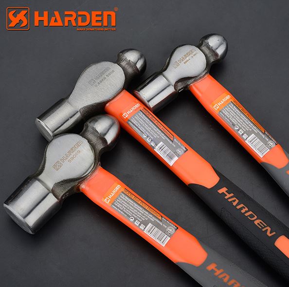 Harden Ball Pein Hammer with Fiberglass Handle 0.45kg