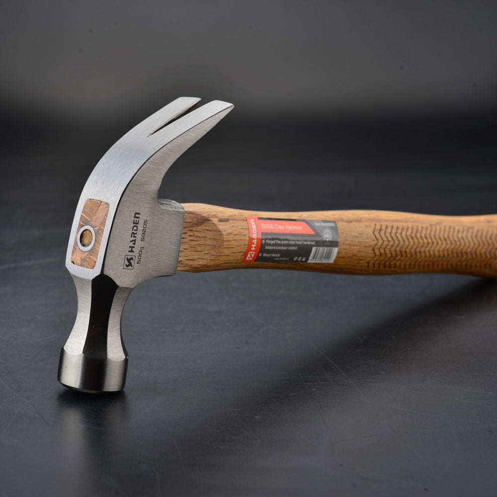 Harden Claw Hammer with Oak Wood 0.50kg/16oz