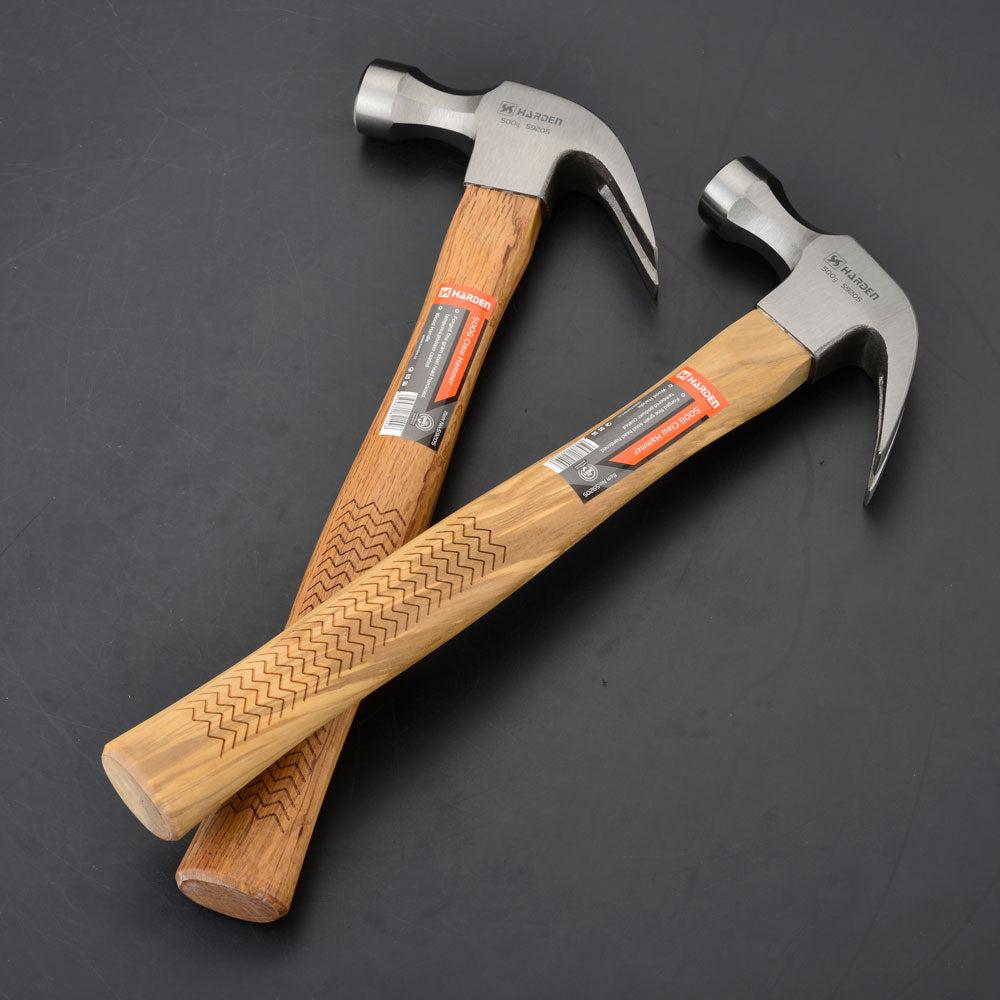 Harden Claw Hammer with Oak Wood 0.50kg/16oz