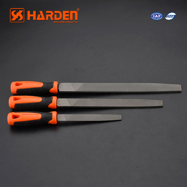 Harden Flat smooth file with soft handleSize6"