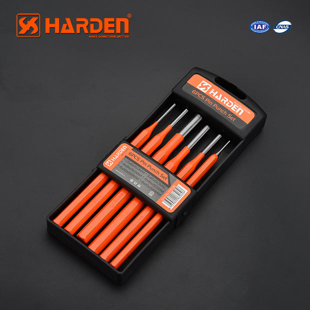 Harden 6Pcs Pin Punch Set