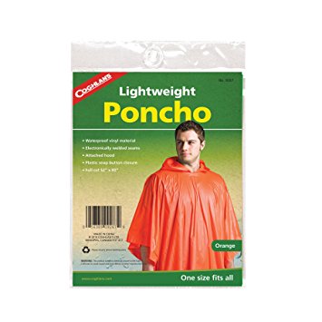 Orange Lightweight Poncho