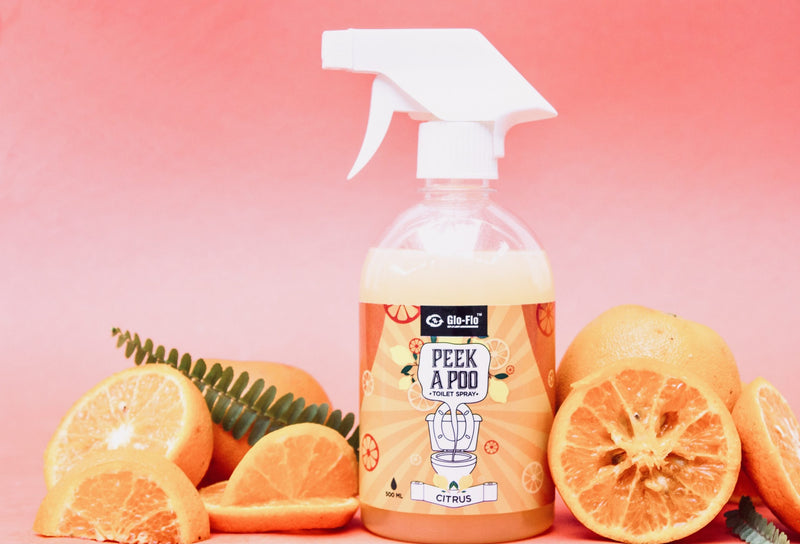 Glo-Flo Peek a Poo Toilet Freshener (Spray Citrus)